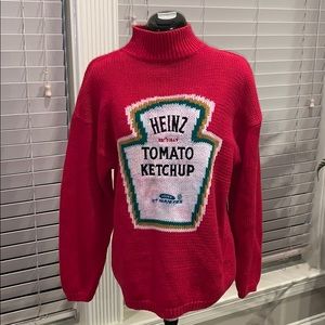 Heinz Tomato Ketchup Ugly Sweater L 